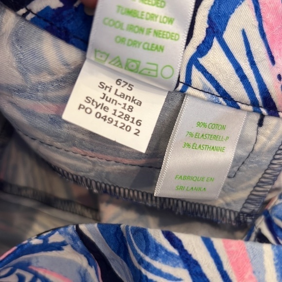 ๐ธ Lilly Pulitzer Kelly Skinny Pants Navy In Real Life Size 0 - Picture 6 of 9